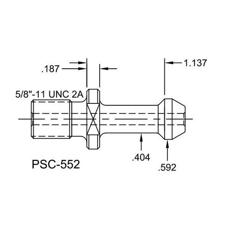 Tj Davies Co Solid Retention Knob PSC-552